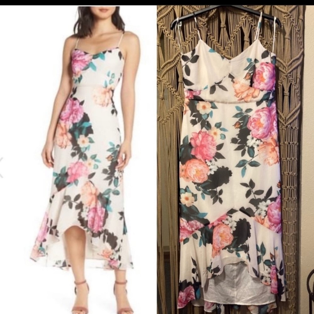Chelsea28 Floral High Low Maxi Dress